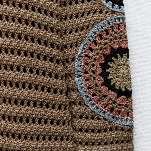 Size Small | Zara | Long Crochet Knit Dress - Picture 5 of 14